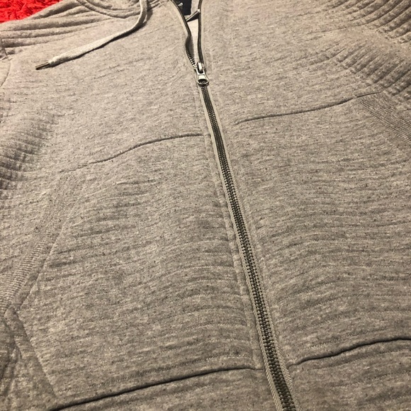 Rare❗️Urban ID Long Cotton Ripple Hoodie with Zipper - Picture 3 of 4